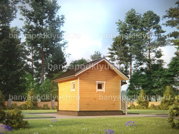 Баня из бруса 4 на 4 м